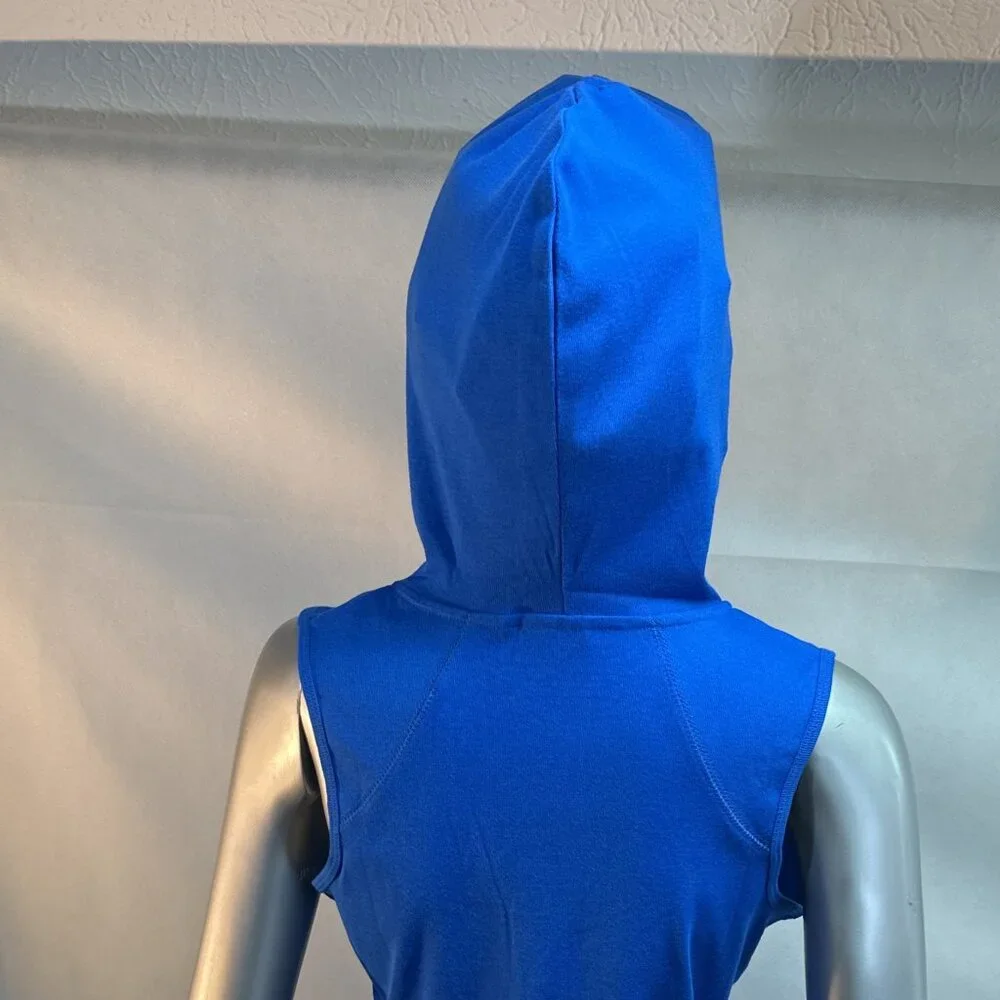 NWOT Full-Zip Sleeveless Hoodie/Vest with Kangaroo Pockets - Picture 5 of 8